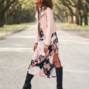 Spartina 449 Naomi Mockneck Dress Linden Romantic Floral